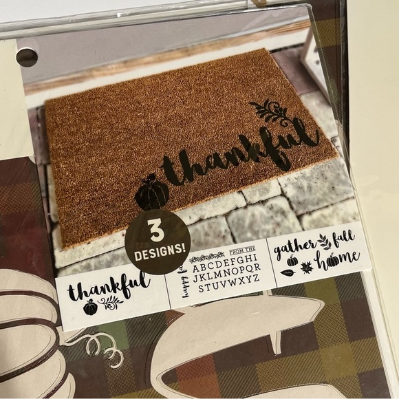 Simply Autumn Craft Stencil Designs Fall Pack 10”x22” 3 Designs Gather Thankful - Picture 7 of 7